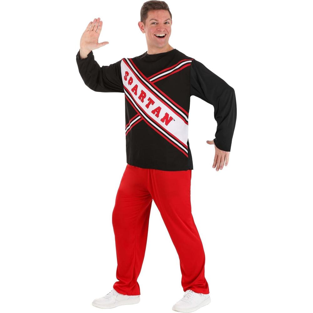 image:imageMens Saturday Night Live Spartan Cheerleader Halloween Costume Adult SNL Cheer Cosplay Outfit Male Cheerleader Uniform