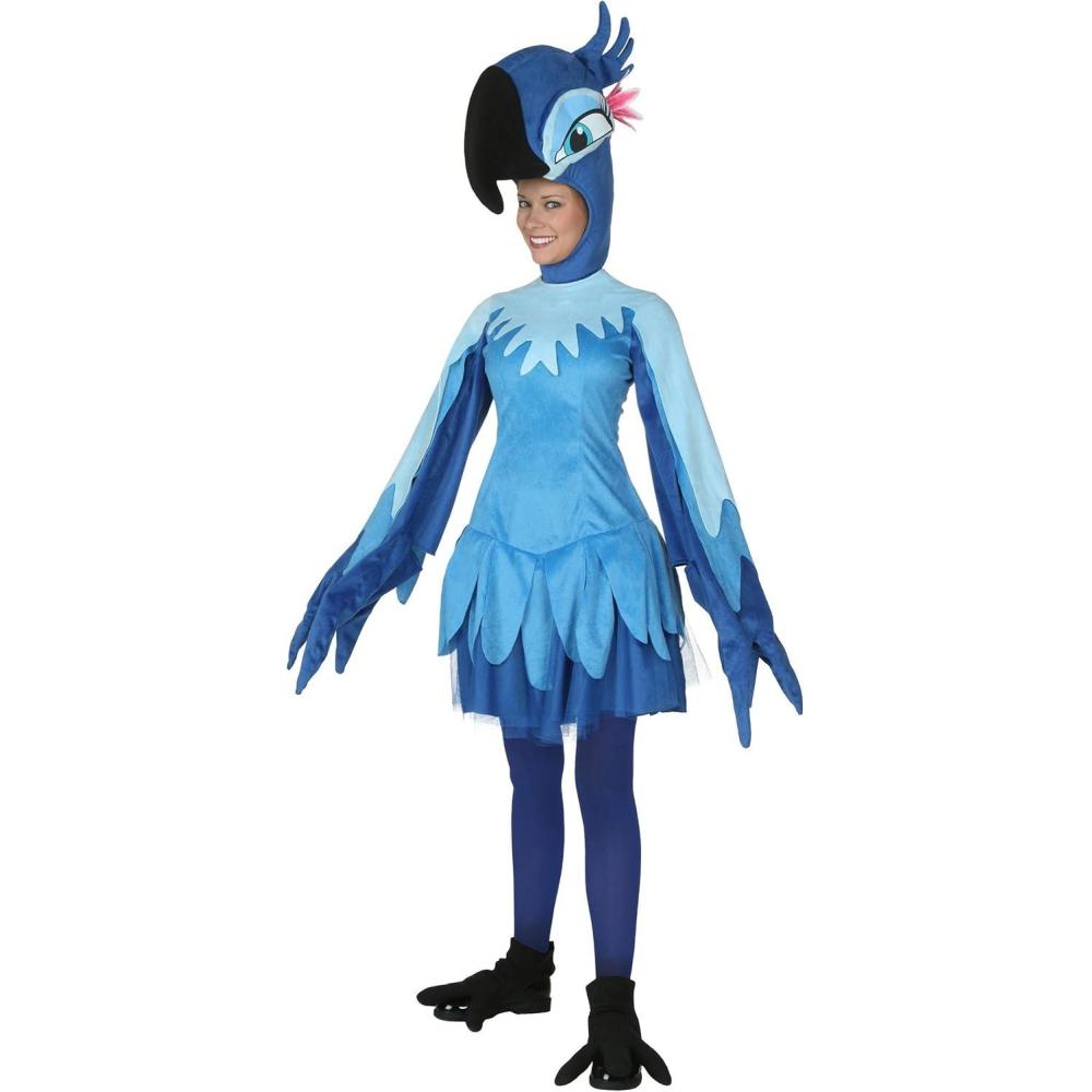 image:imageOfficially Licensed Rio Jewel Adult Costume  MultiLayer Dress Wing Sleeves Headpiece amp Foot CoversCostume