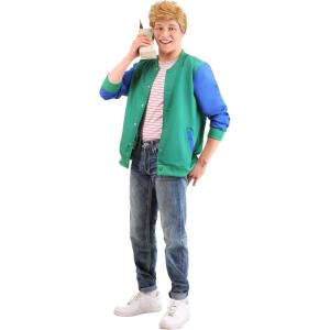 Classic Saved By The Bell Zach Morris Men’s Costume with Vintage Cell Phone