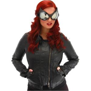 Large Cat Eye Goggles – Adjustable Goggles with Silver Mirror Lens(Black)