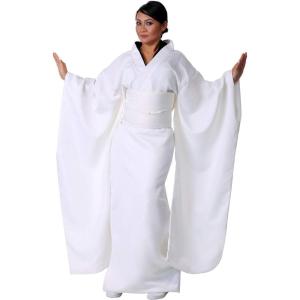 Women’s Kill Bill O Ren Ishii Costume, Deadly Sword-Wielding Assassin Outfit For Adults With Collar, White Kimono, And Sash Small