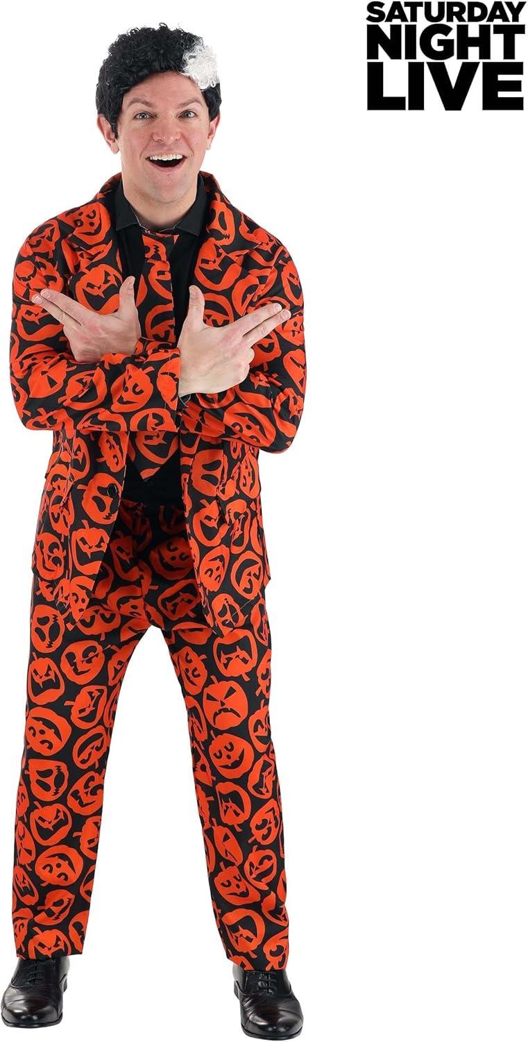 image:imageSaturday Night Live David S Pumpkins Mens Costume Suit with Jacket Pants Necktie Officially LicensedOrange