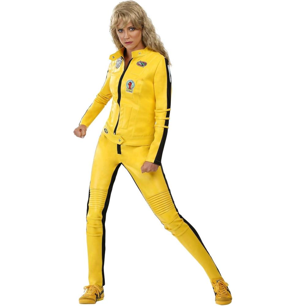 image:imageFun Costumes Adult Kill Bill Halloween Costume Womens Beatrix Kiddo Yellow Motorcycle SuitKill Bill Halloween Costume  Yellow