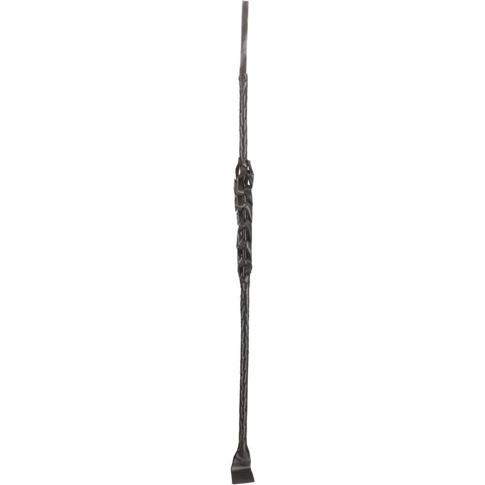 image:imageJockey Riding Crop Accessory for Kentucky Derby Costume  Rod with Leather Strips Wrist Loop Braided Grip