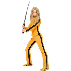 Adult Kill Bill Halloween Costume, Women’s Beatrix Kiddo Kung-Fu Outfit