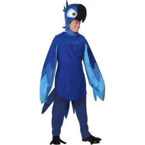 Adult Rio Blu Costume – Shirt, Pants, Headpiece, and Winged Foot Covers