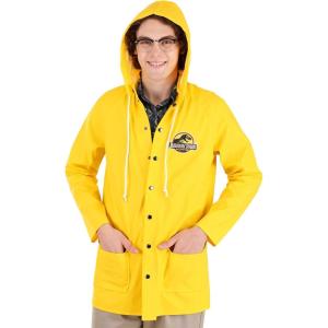 Jurassic Park Dennis Nedry Yellow Raincoat Costume for Adults