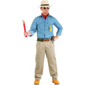 Jurassic Park Dr. Grant Costume for Men, Doctor Alan Grant Movie Outfit, Jurassic Park Outfit for Halloween and Cosplay