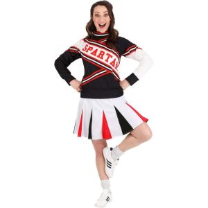 Women’s Deluxe Saturday Night Live Spartan Cheerleader Costume, SNL Cosplay Outfit, Women’s Cheerleader Uniform