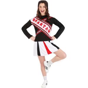 Women’s Saturday Night Live Spartan Cheerleader Costume, SNL Cheer Cosplay Outfit, Cheerleader Uniform for Women