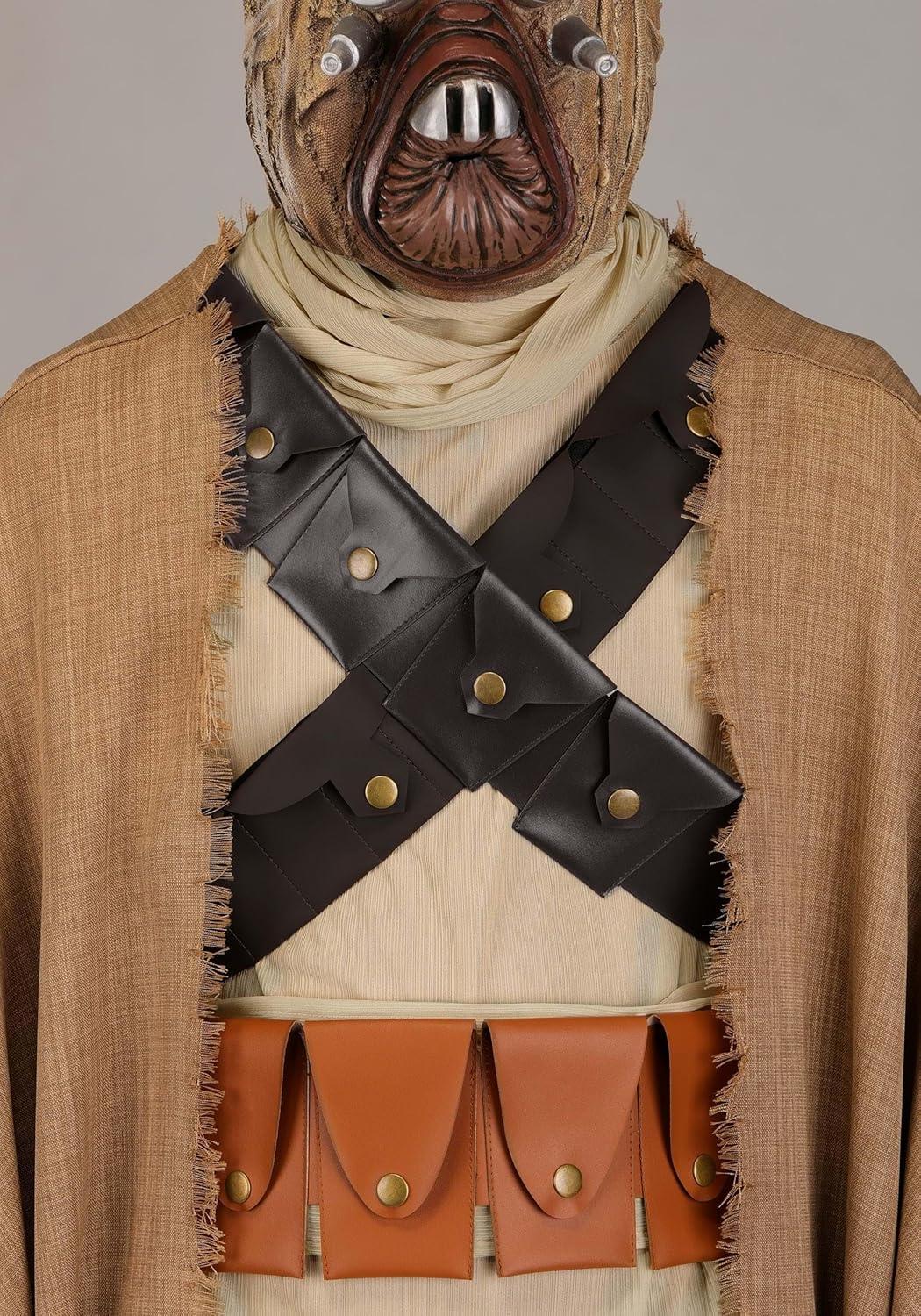 image:imageAdult Tusken Raider Star Wars Costume Deluxe Halloween Outfit with Robe Cloak Mask Gloves and Boot Covers