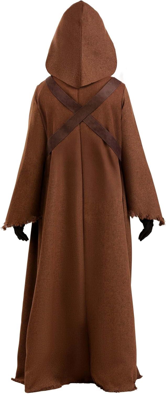 image:imageDeluxe Star Wars Jawa Costume for Kids Includes Tunic Hood Belts Gloves amp Light Up Eye Glasses for Halloween Cosplay