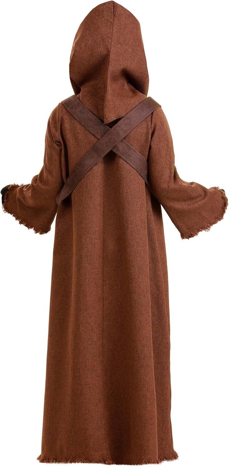 image:imageDeluxe Star Wars Jawa Costume for Toddlers Includes Tunic Hood Belts Gloves amp Light Up Eye Glasses for Halloween Cosplay
