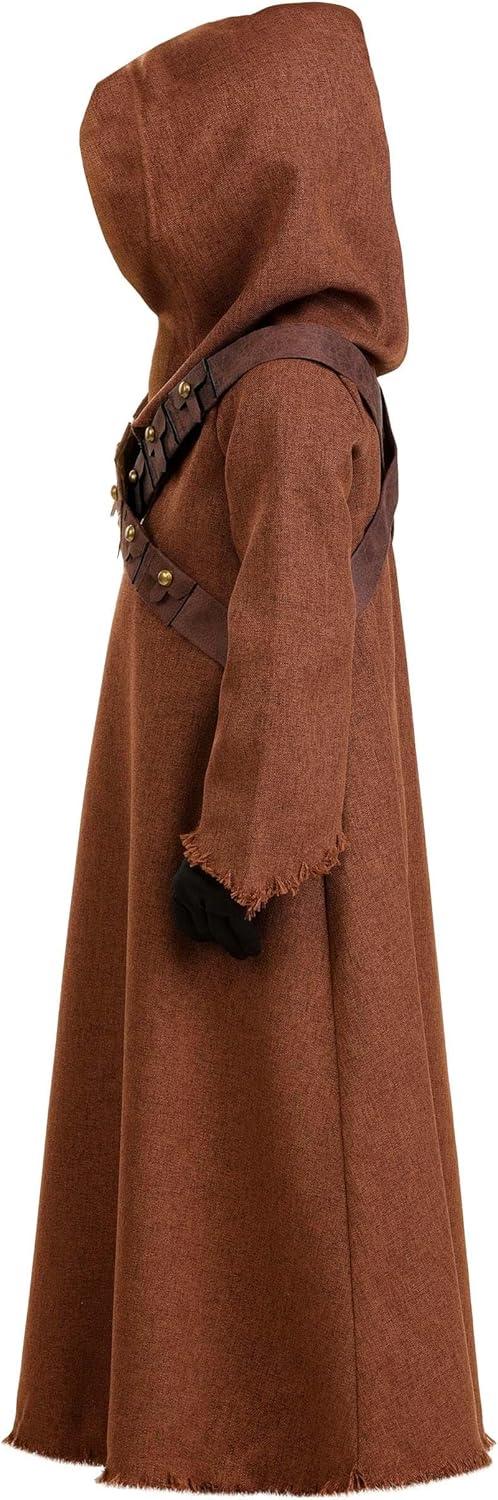 image:imageDeluxe Star Wars Jawa Costume for Toddlers Includes Tunic Hood Belts Gloves amp Light Up Eye Glasses for Halloween Cosplay
