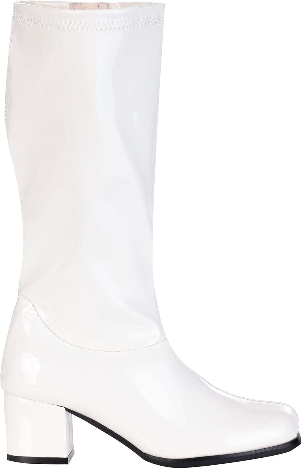 image:imageFun Costumes Girls Patent White Gogo Costume Boots Size 1