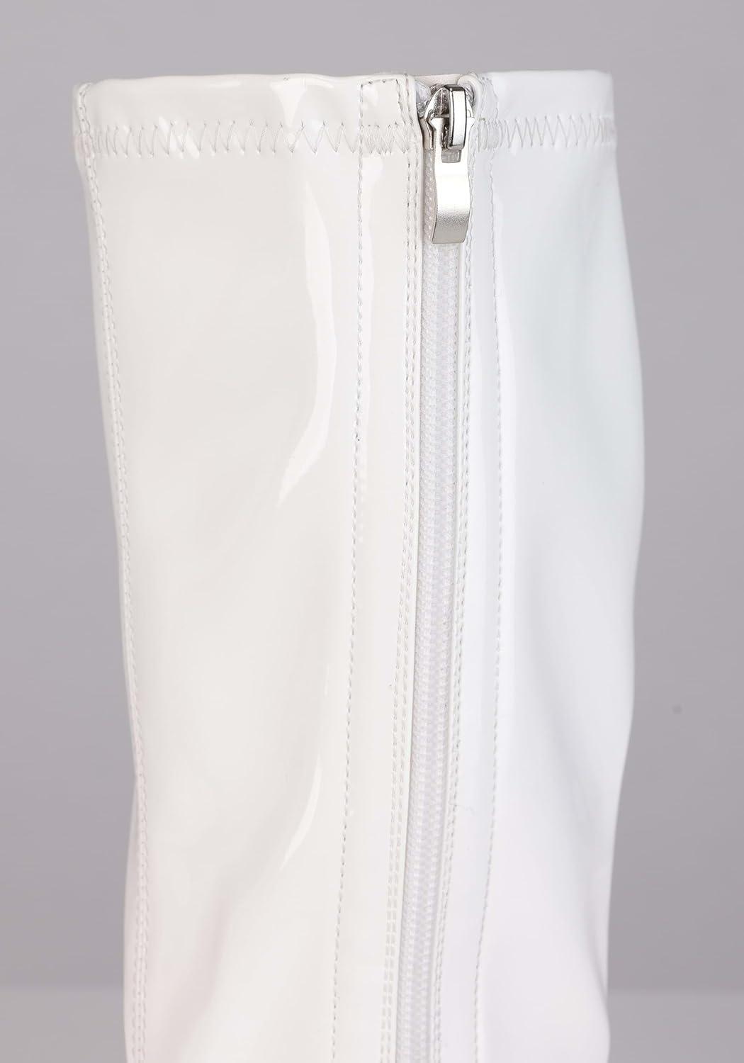 image:imageFun Costumes Girls Patent White Gogo Costume Boots Size 1