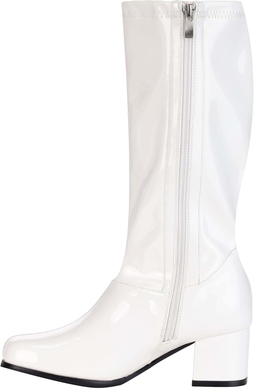 image:imageFun Costumes Girls Patent White Gogo Costume Boots Size 1