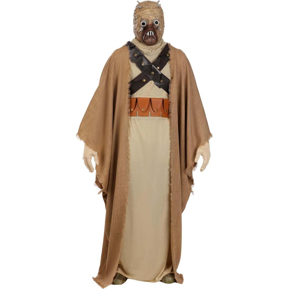 image:imageAdult Tusken Raider Star Wars Costume Deluxe Halloween Outfit with Robe Cloak Mask Gloves and Boot Covers