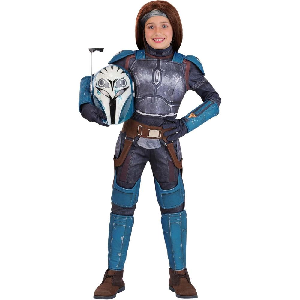image:imageGirls Star Wars Mandalorian BoKatan Costume for Kids with Half Mask amp Accessories  Officially Licensed