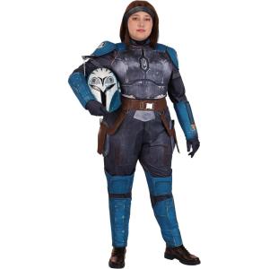 Plus Size Women’s Deluxe Star Wars Mandalorian Bo-Katan Costume with Mask & Accessories – Officially Licensed