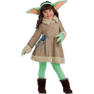 Toddler Star Wars Grogu Costume Dress with Headband and Frog Accessory | Perfect Green Sidekick for Halloween Cosplay