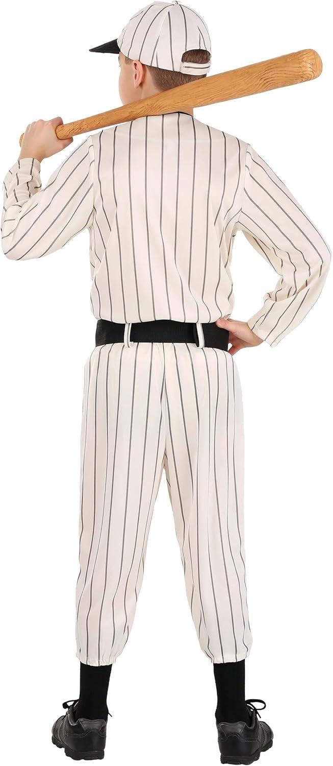 image:imageChildren Vintage Baseball Costume Shirt Pants Belt Hat KnickerStyle Pants Cream Fabric