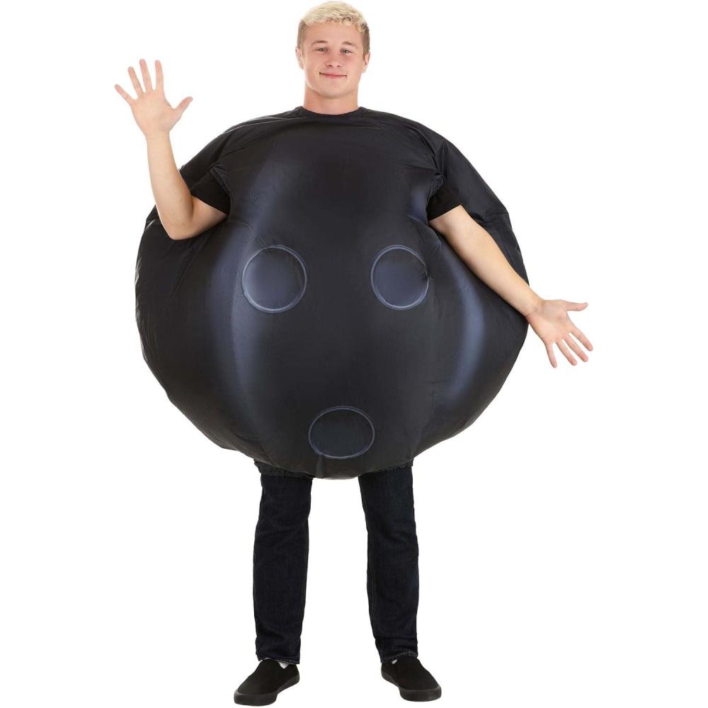 image:imageInflatable Bowling Ball Adult Costume Bodysuit Fan Included