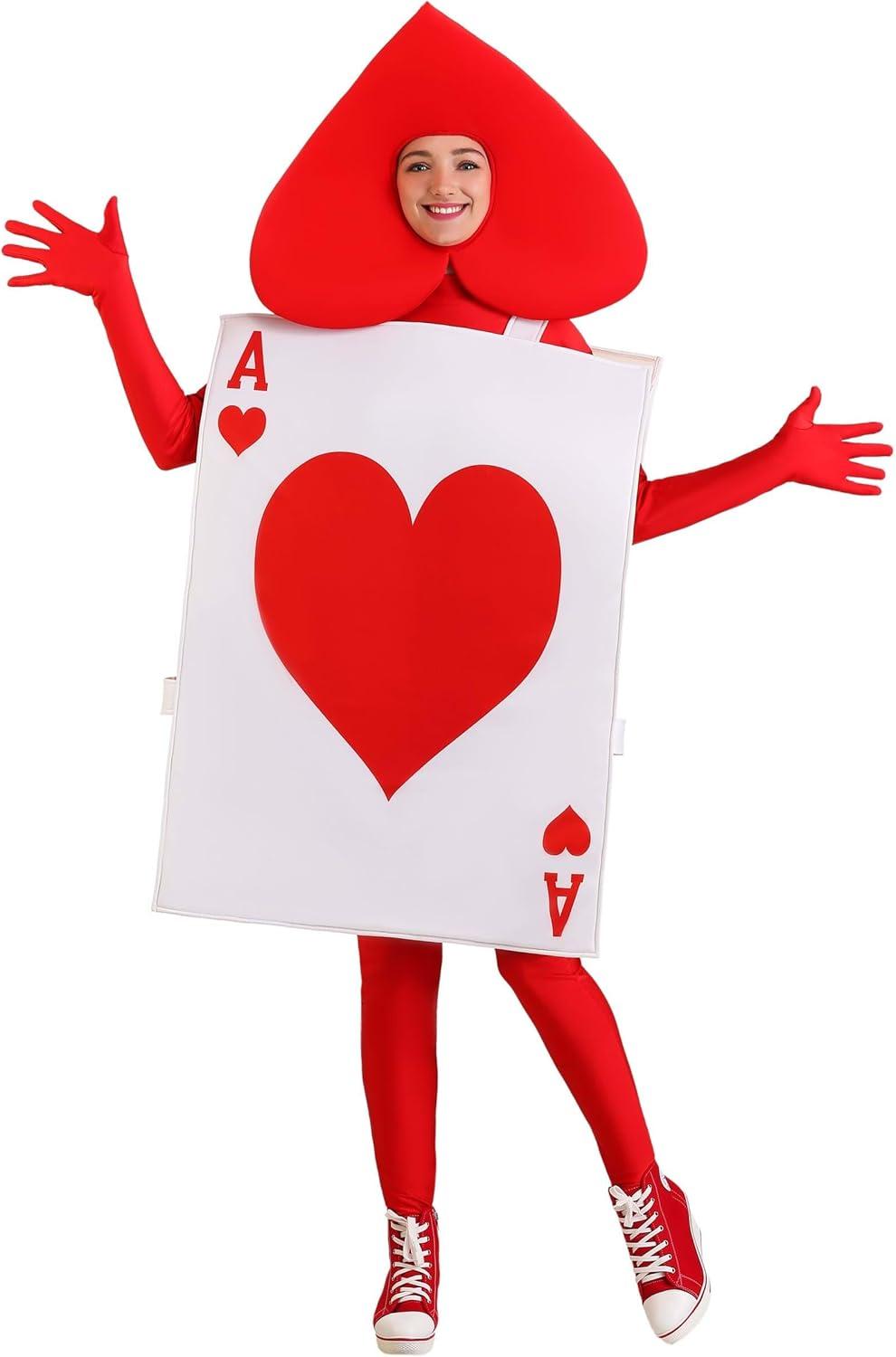 image:imageAce of Hearts Halloween amp Cosplay Costume Playing Cards Tunic For Casino and Card Game Themed Events