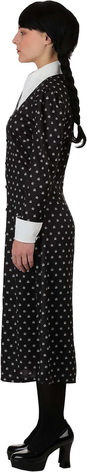 image:imageAdult Wednesday Addams Polka Dot Costume for Women Halloween Party Outfit Gothic Movie amp TV Show Character Dress