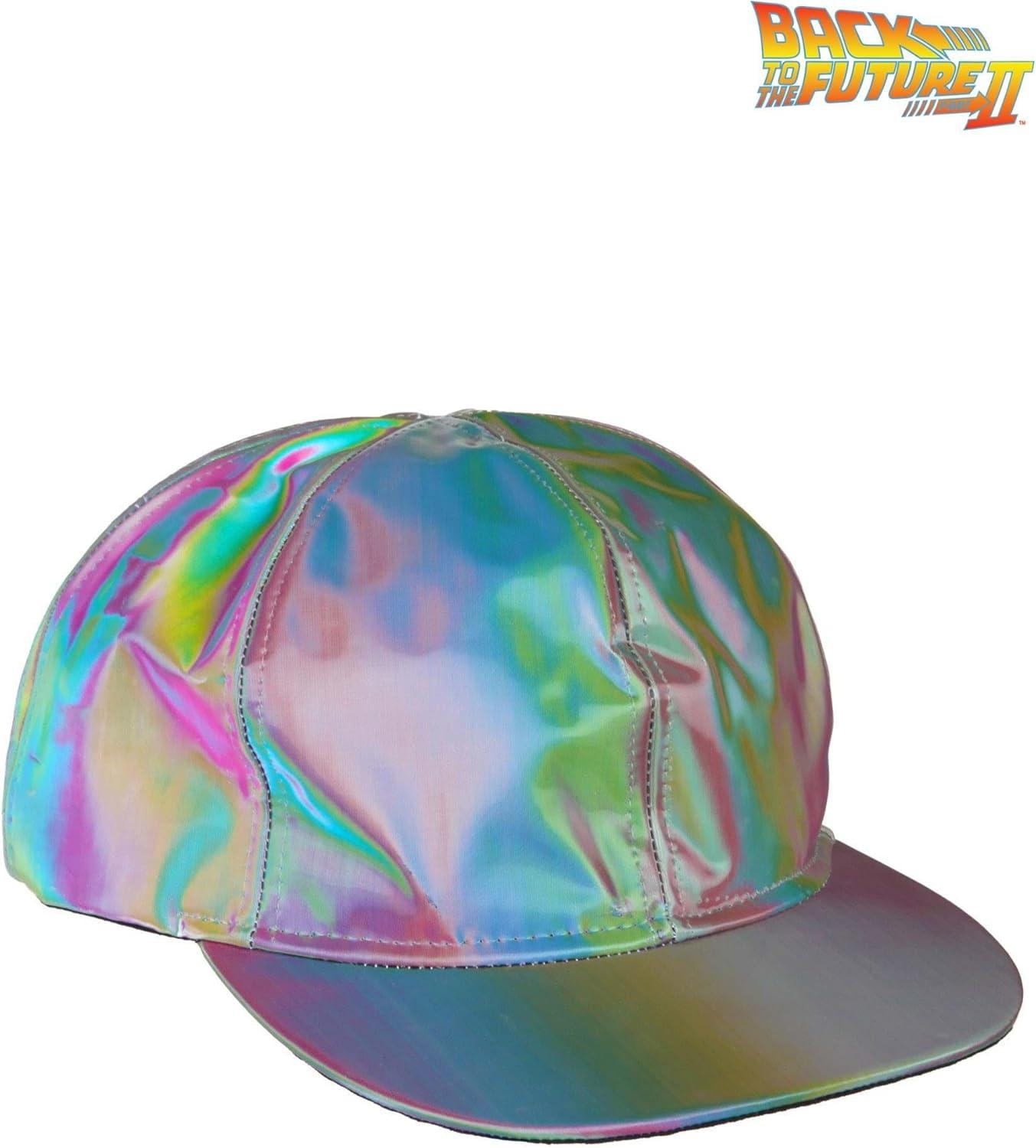 image:imageBack to the Future Marty McFly Holographic Snapback Hat for Adults BTTF Future Marty Cap Costume Accessory