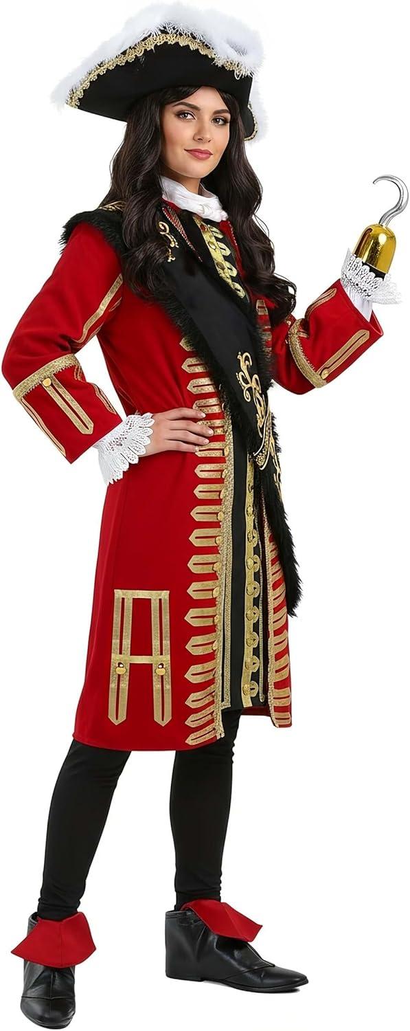 image:imageFun Costumes Adult Captain Hook Halloween Costume Men Elite Pirate Outfit with Jacket Tunic Pants amp AccessoriesCostume