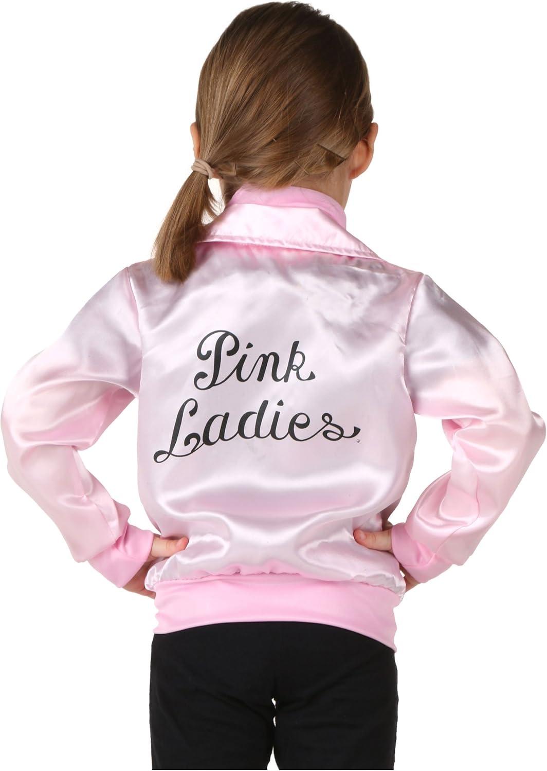 image:imageFun Costumes Grease Toddlers Pink Ladies Jacket Costume Retro 1950s Greaser Satin Sweatshirt Halloween Outfit