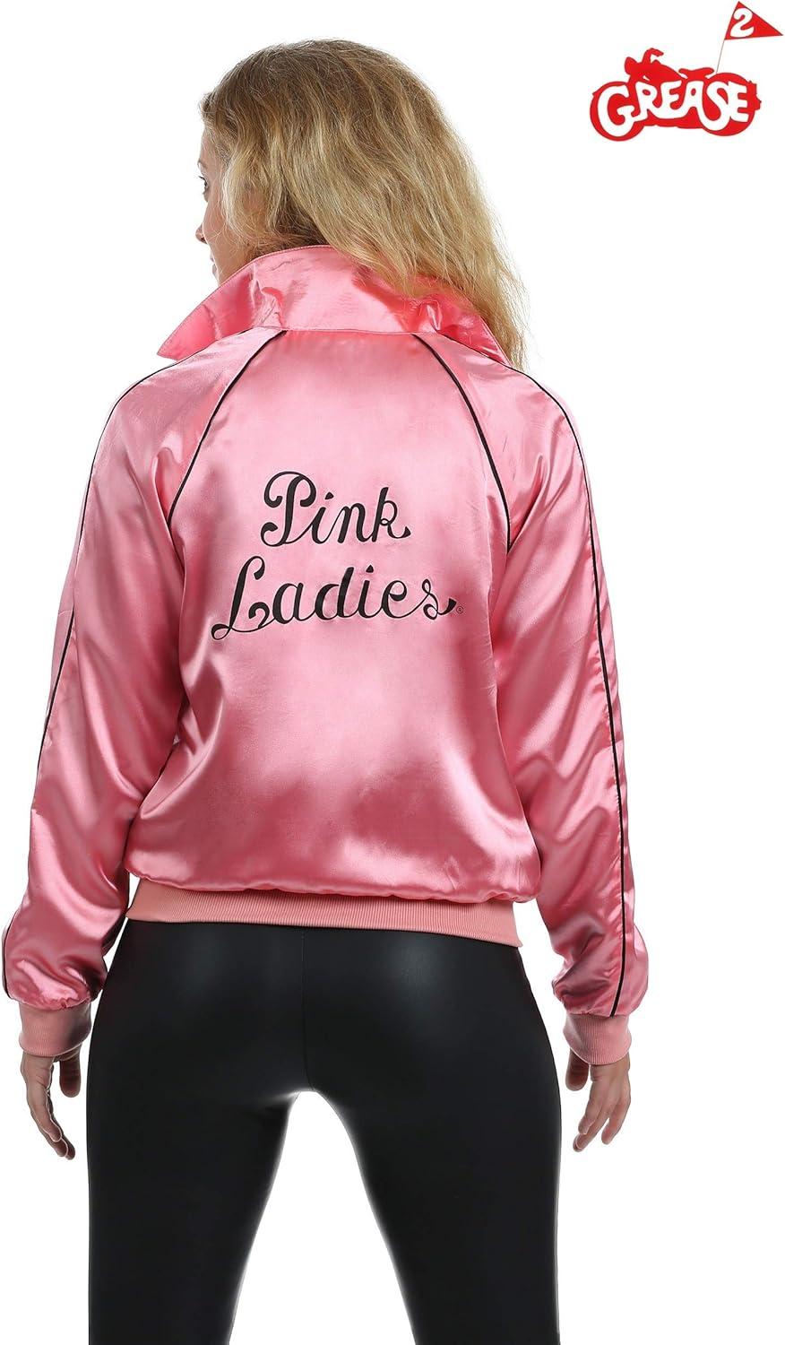 image:imageFun Costumes Stephanies Pink Ladies Jacket for Women Grease 2 Halloween Costume 50s Sock Hop Dance Outfit50s Sock Hop Dance Outfit