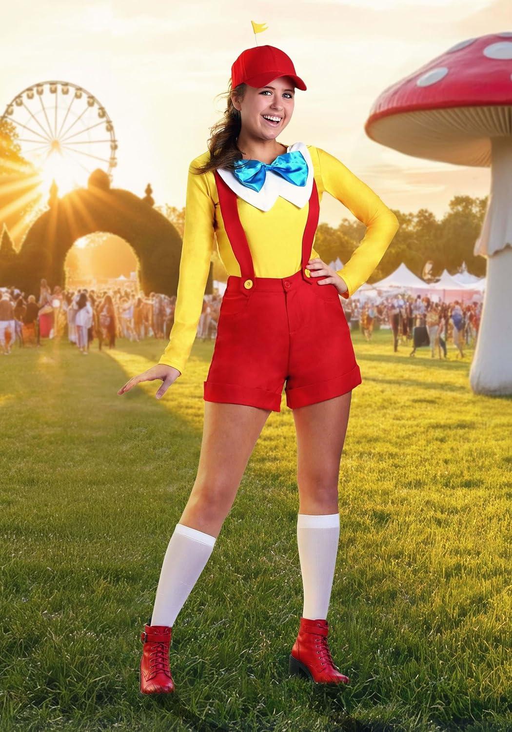 image:imageFun Costumes Womens Tweedle DeeDum Costume Includes Shirt Shorts Suspenders Bow Tie HatTweedle DeeDum Costume