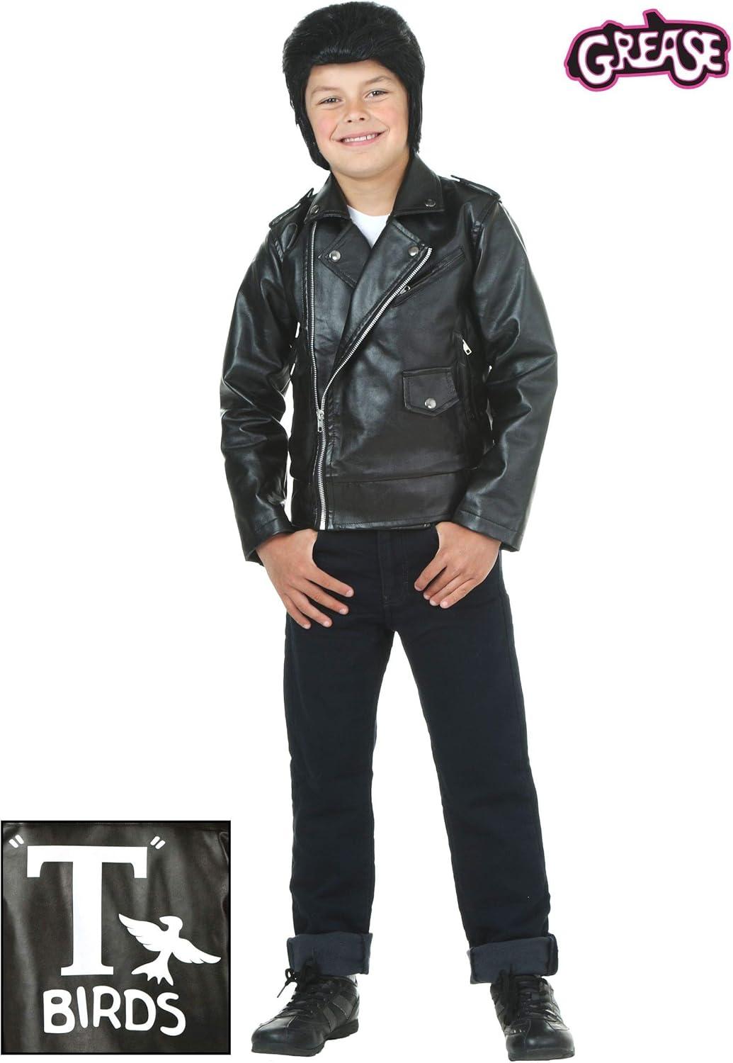 image:imageGet Your Little Rebel Rocking Childs Grease TBirds Jacket Let Them Embrace the Cool Factor with StyleBlack