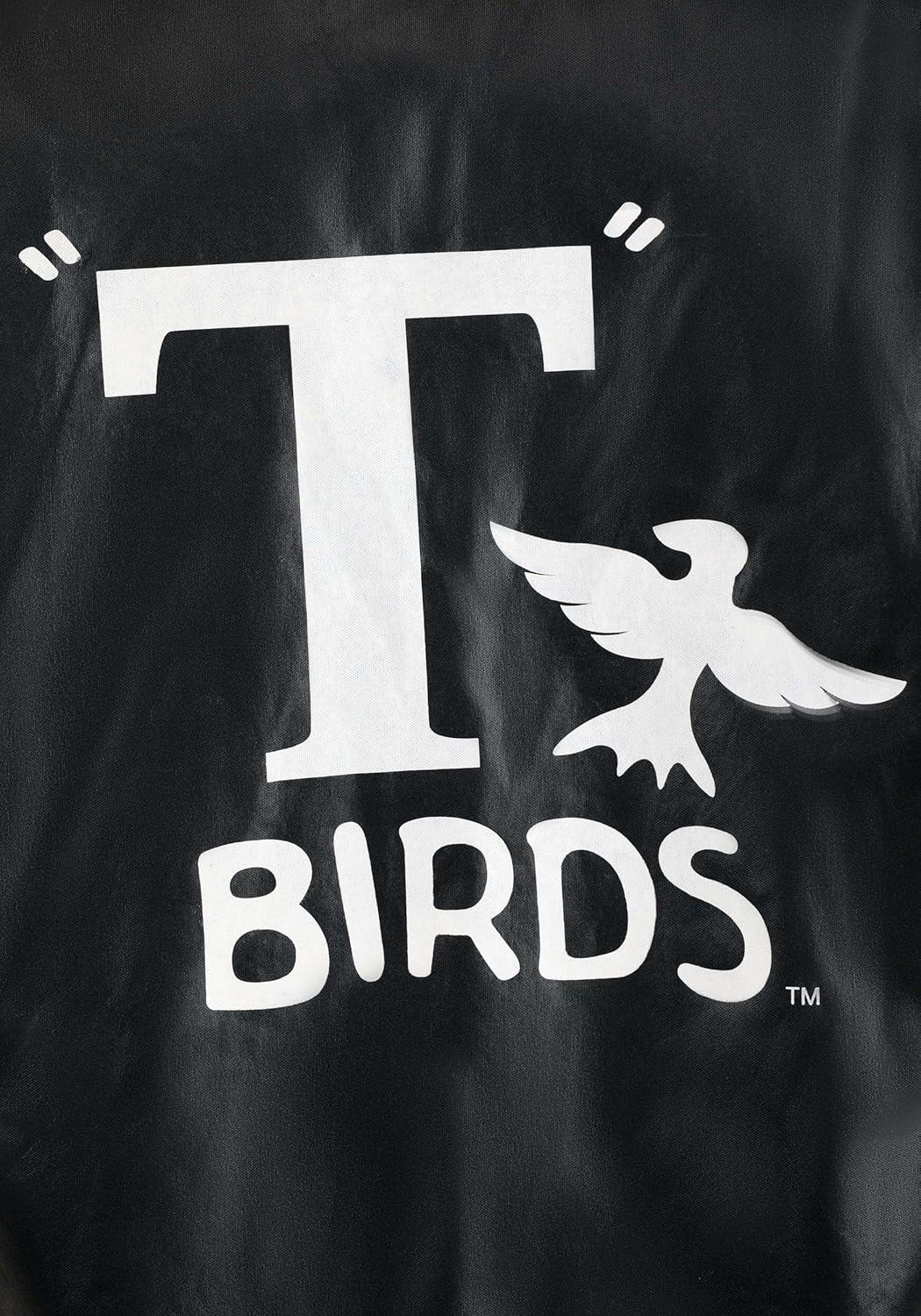 image:imageMens Grease Black TBirds Jacket with Logo Adult Danny Zuko Thunderbirds Costume Jacket for Halloween amp Themed Parties