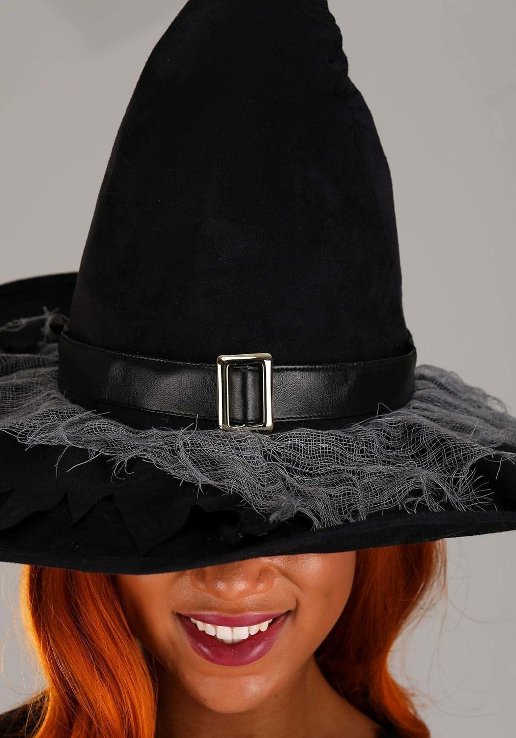 image:imageMidnight Purple Witch Womens Costume AnkleLength Gown Tattered Sleeves Cheesecloth Skirt Witch Hat