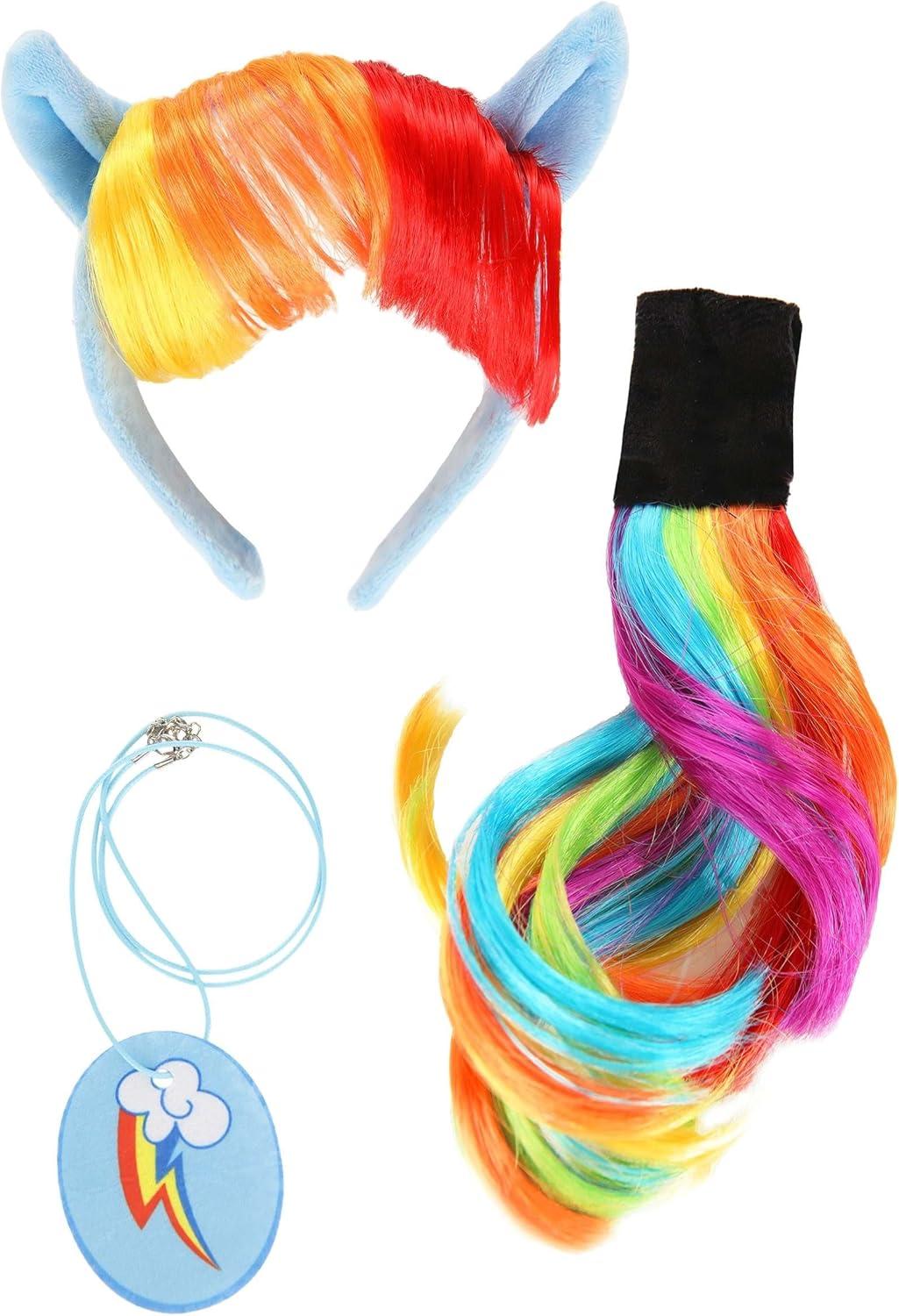 image:imageMy Little Pony Rainbow Dash Headband Tail amp Cutie Necklace Kit Accessories for Halloween and Dress Up