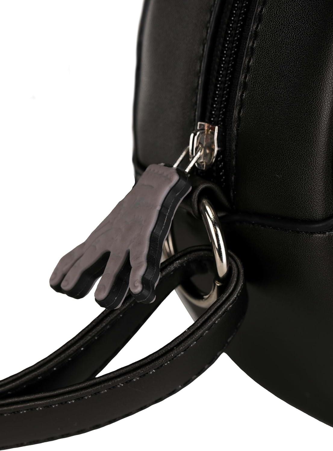 image:imageNevermore Academy Wednesday Dorm Purse Crossbody Handbag Shoulder Bag Official Wednesday Addams Costume Accessory
