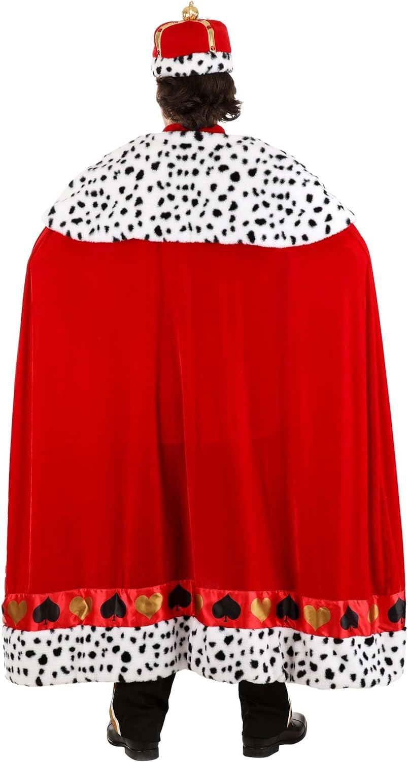 image:imagePremium Mens King of Hearts Costume Stretch Velvet Tunic and Pants
