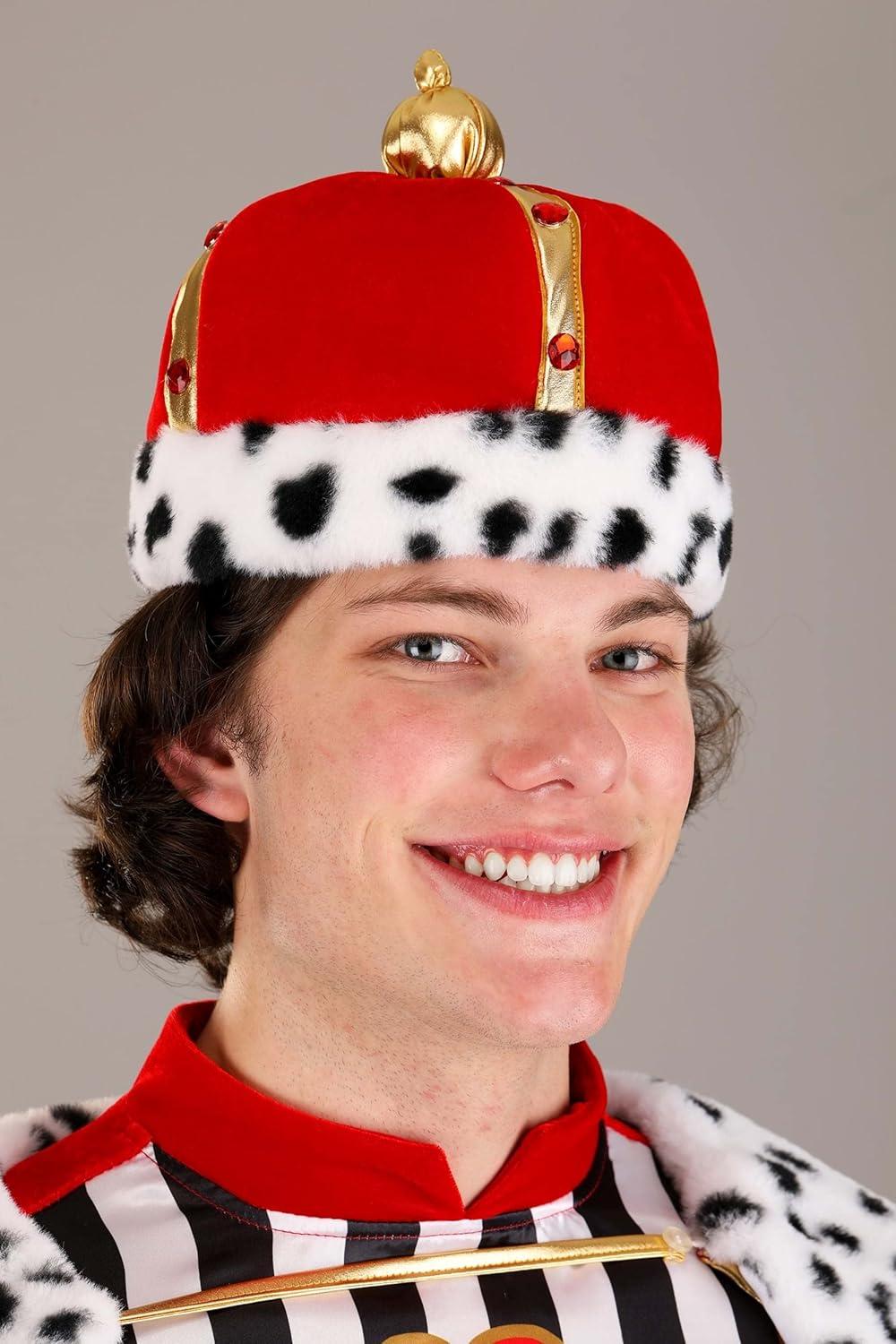 image:imagePremium Mens King of Hearts Costume Stretch Velvet Tunic and Pants