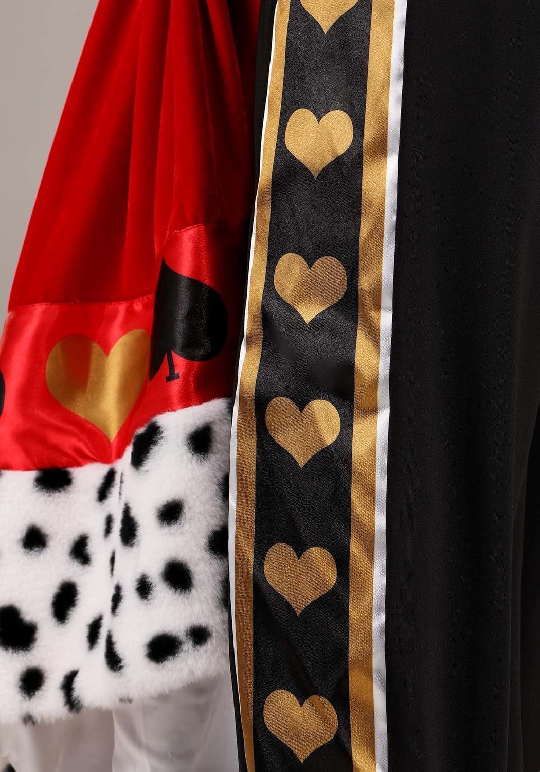 image:imagePremium Mens King of Hearts Costume Stretch Velvet Tunic and Pants