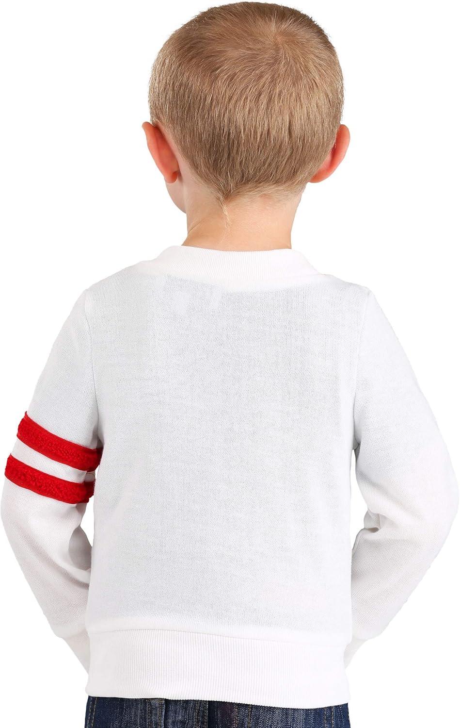 image:imageStep into 50s Coolness Toddler Deluxe Grease Rydell High Letterman Sweater Embrace Vintage StyleWhite