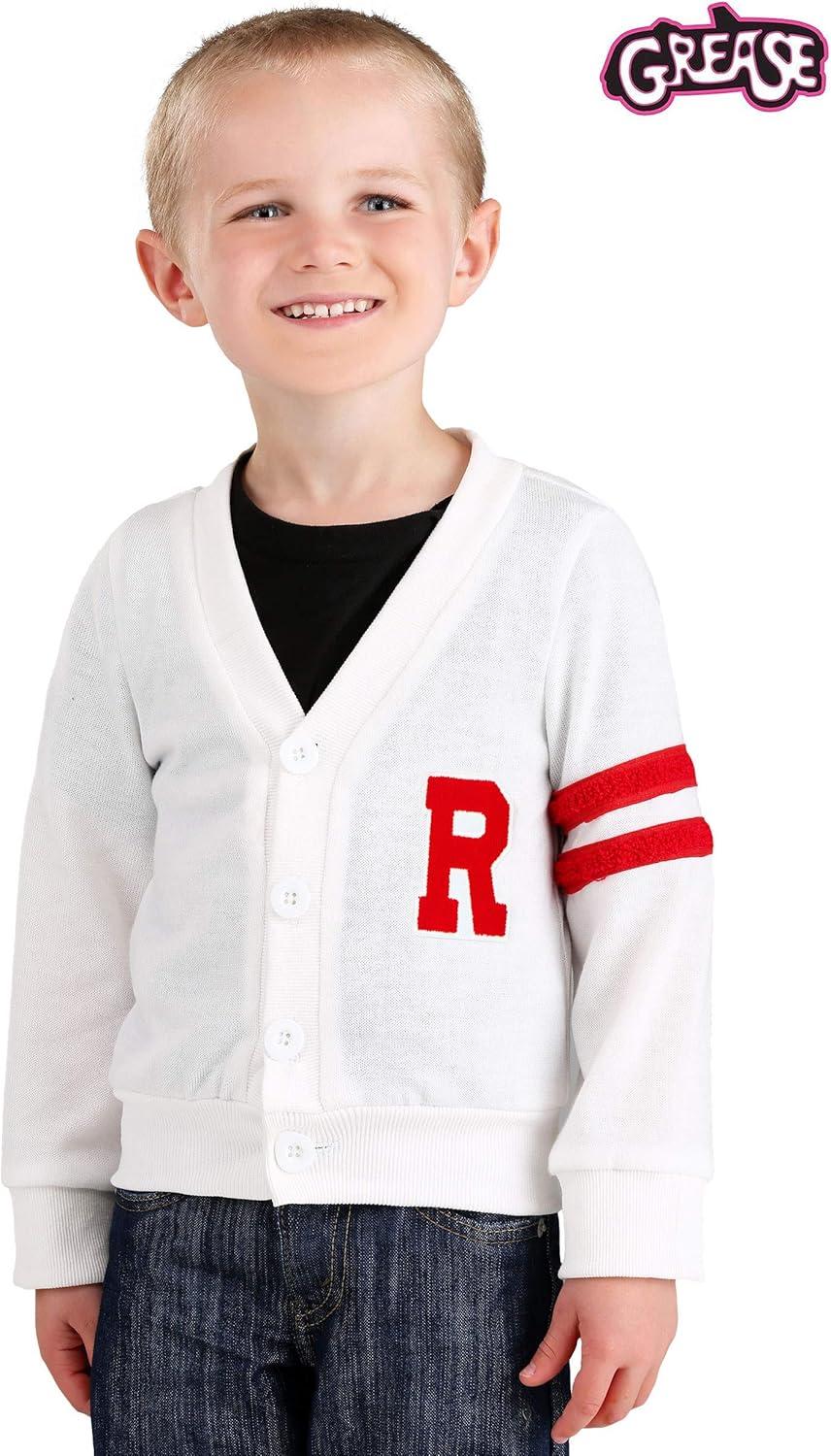 image:imageStep into 50s Coolness Toddler Deluxe Grease Rydell High Letterman Sweater Embrace Vintage StyleWhite