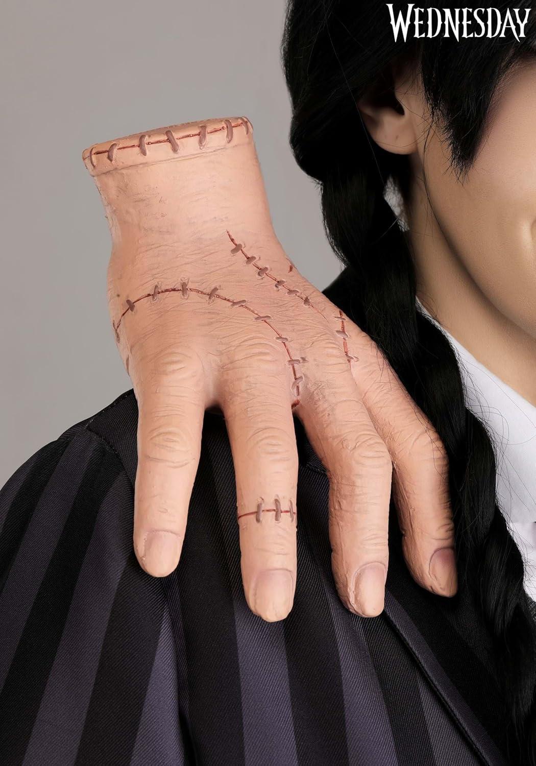 image:imageWednesday Thing Hand Shoulder Sitter Accessory for Adults Addams Family Costume Prop Officially Licensed