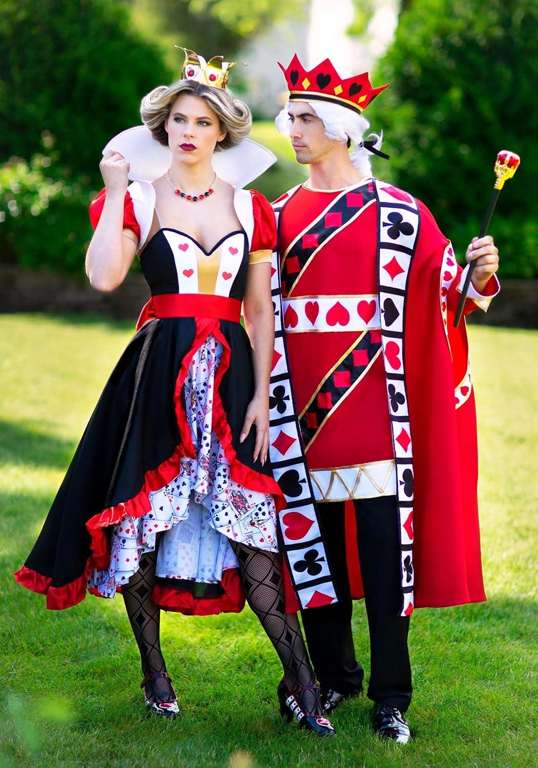 image:imageWomens Flirty Queen of Hearts Costume Corset Shrug Jacket and Skirt Adult Outfit for Halloween Costume and RoleplayCostume