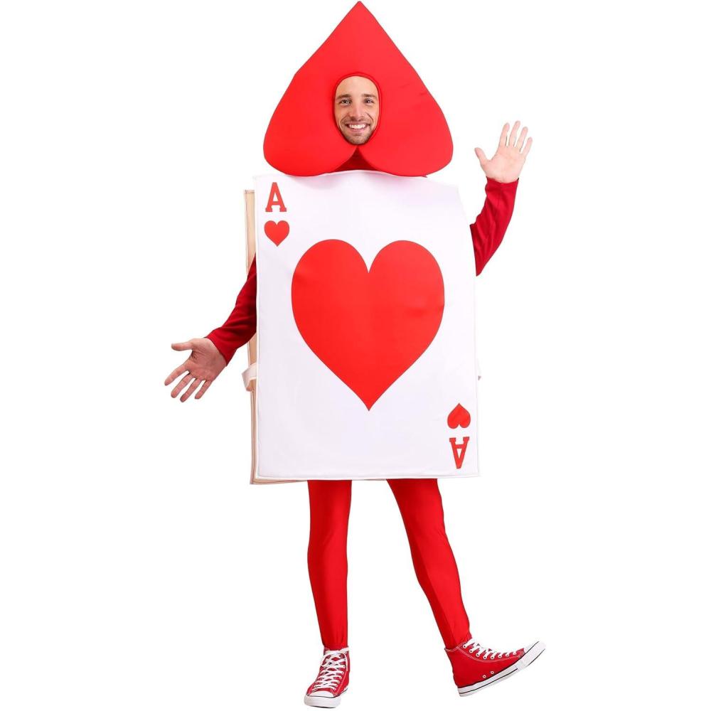 image:imageAce of Hearts Halloween amp Cosplay Costume Playing Cards Tunic For Casino and Card Game Themed Events