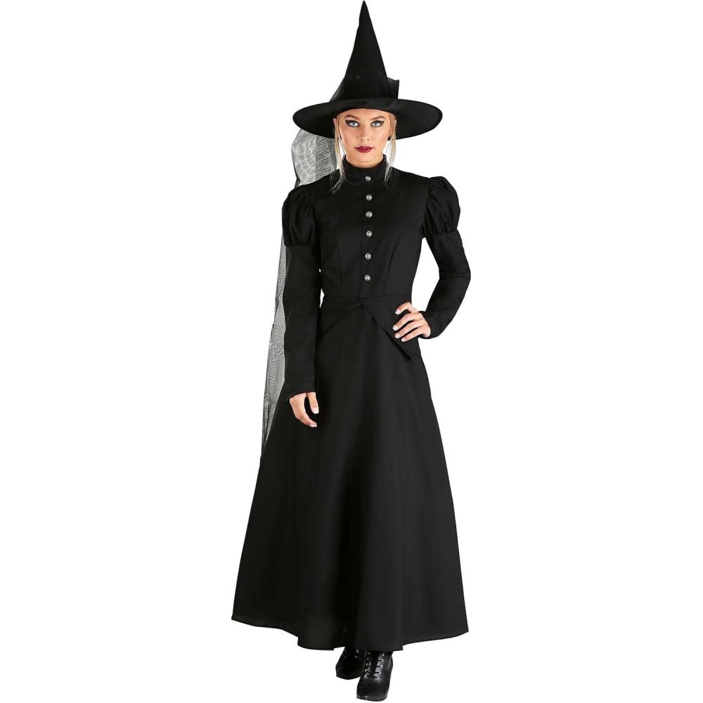 image:imageAdult Timeless Wicked Witch Costume Womens Spooky Salem Halloween Outfit Classic Movie DressCostume