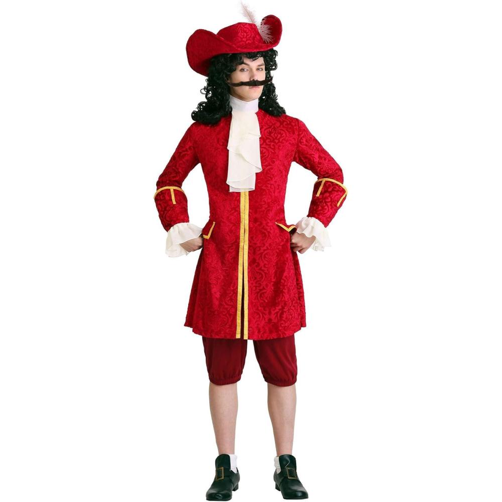 image:imageFun Costumes Adult Plus Size Privateer Pirate Mens Pirate Captain Attire With A Long Jacket Cravat Pants And Hat