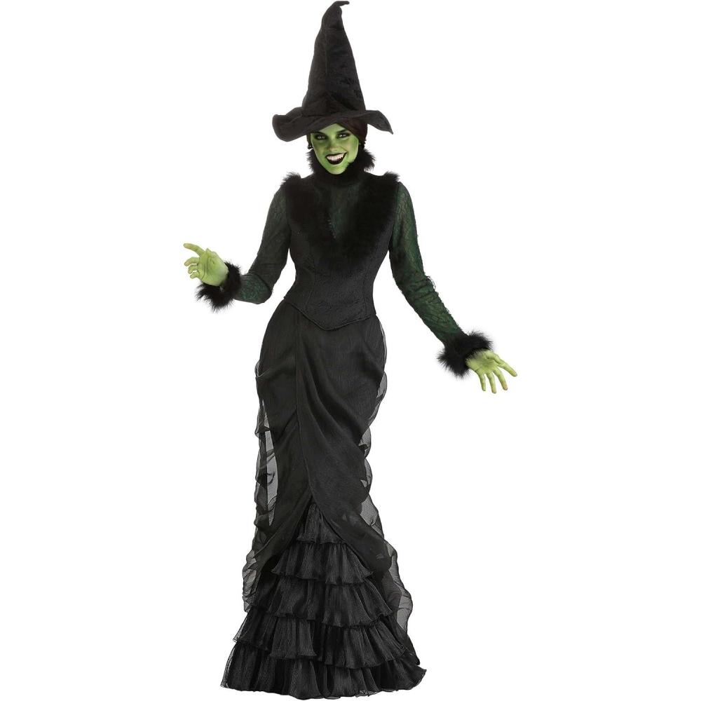 image:imageFun Costumes Adult Womens Wicked Witch of the West Costume Black Halloween Dress Includes Bodice Skirt and Hat